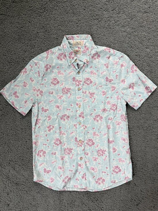 Faherty Other - Faherty Men’s Short-Sleeve Breeze Shirt "Clear Waters Blossom" print- Sz. Med.